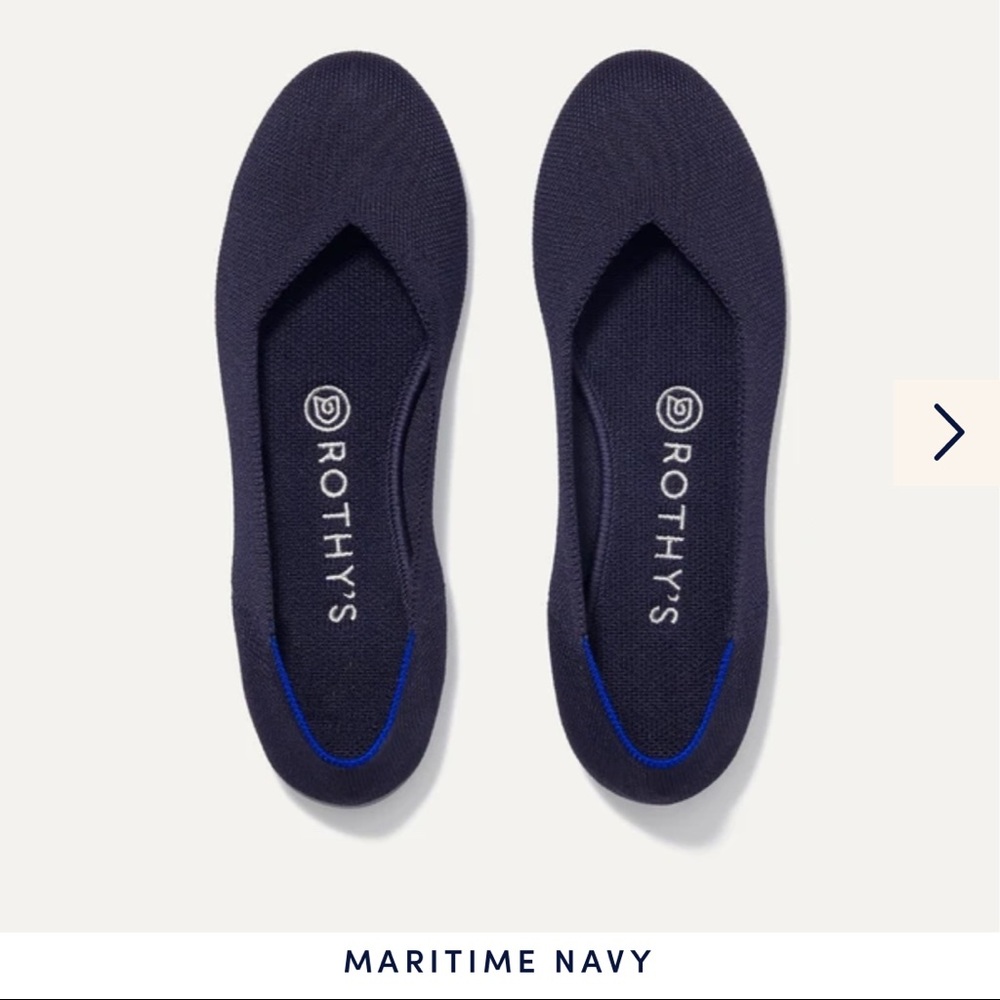 Rothy’s The Flat size 7.5 Maritime Navy